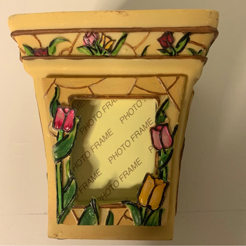 Tulip Vase with photo frame . Lovely gift